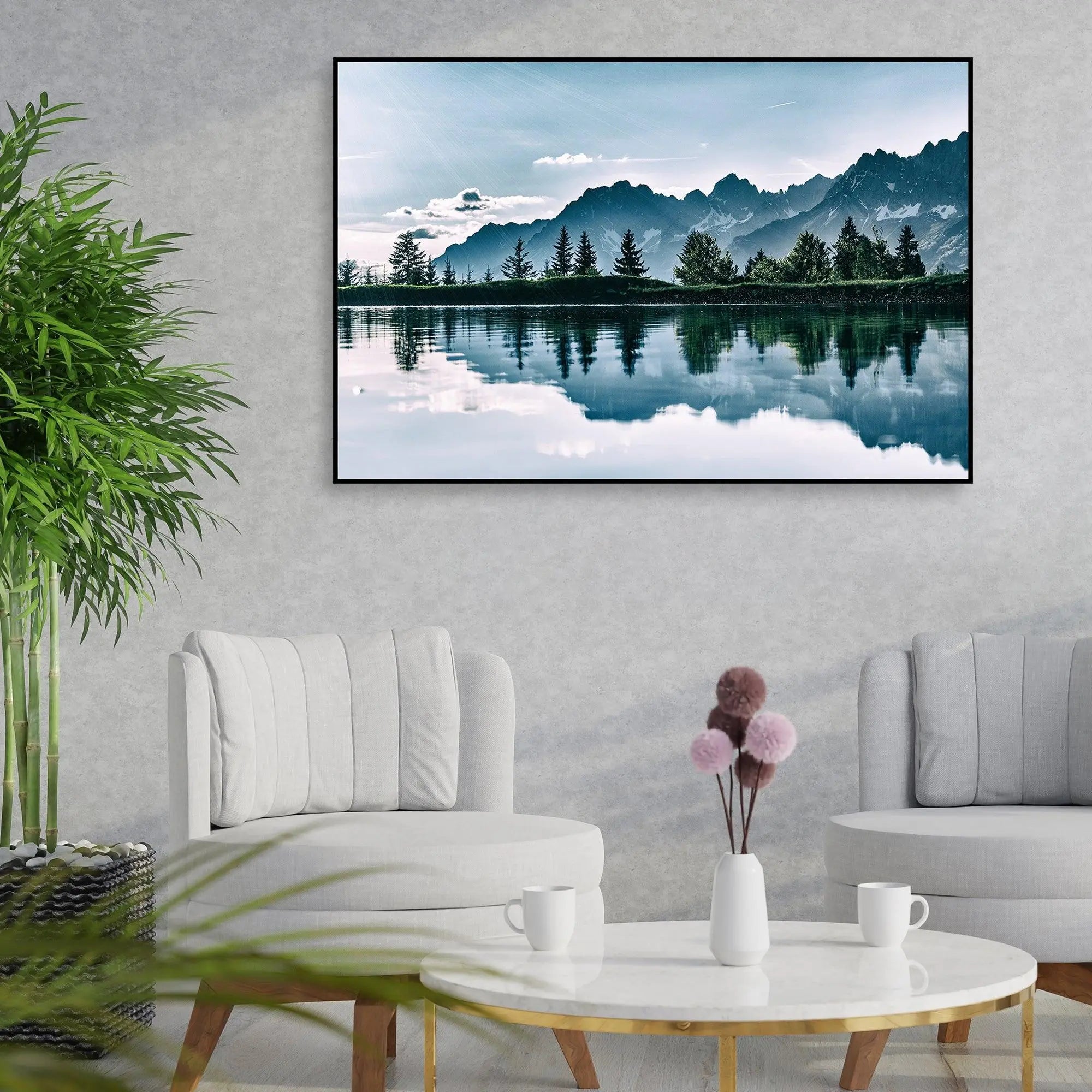 Beautiful View of Horizon Floating Canvas Wall Painting - Decor Mantra 