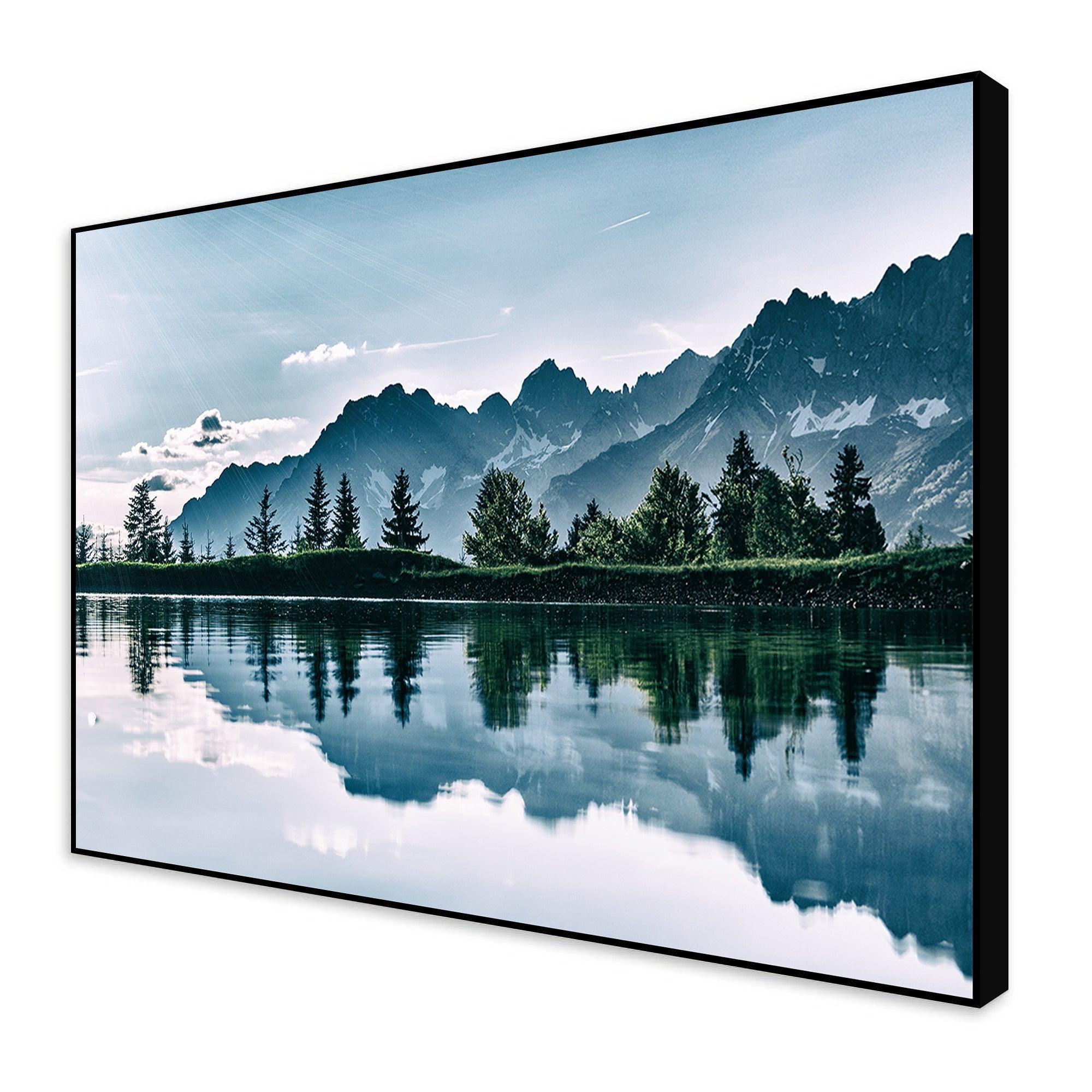 Beautiful View of Horizon Floating Canvas Wall Painting - Decor Mantra 