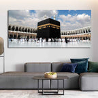 Islamic Canvas Wall Painting of Makkah al-Mukarramah - Harshita Craft