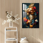 Alluring Colorful Flower Bouquet Acrylic Wall Art DECORMANTRA