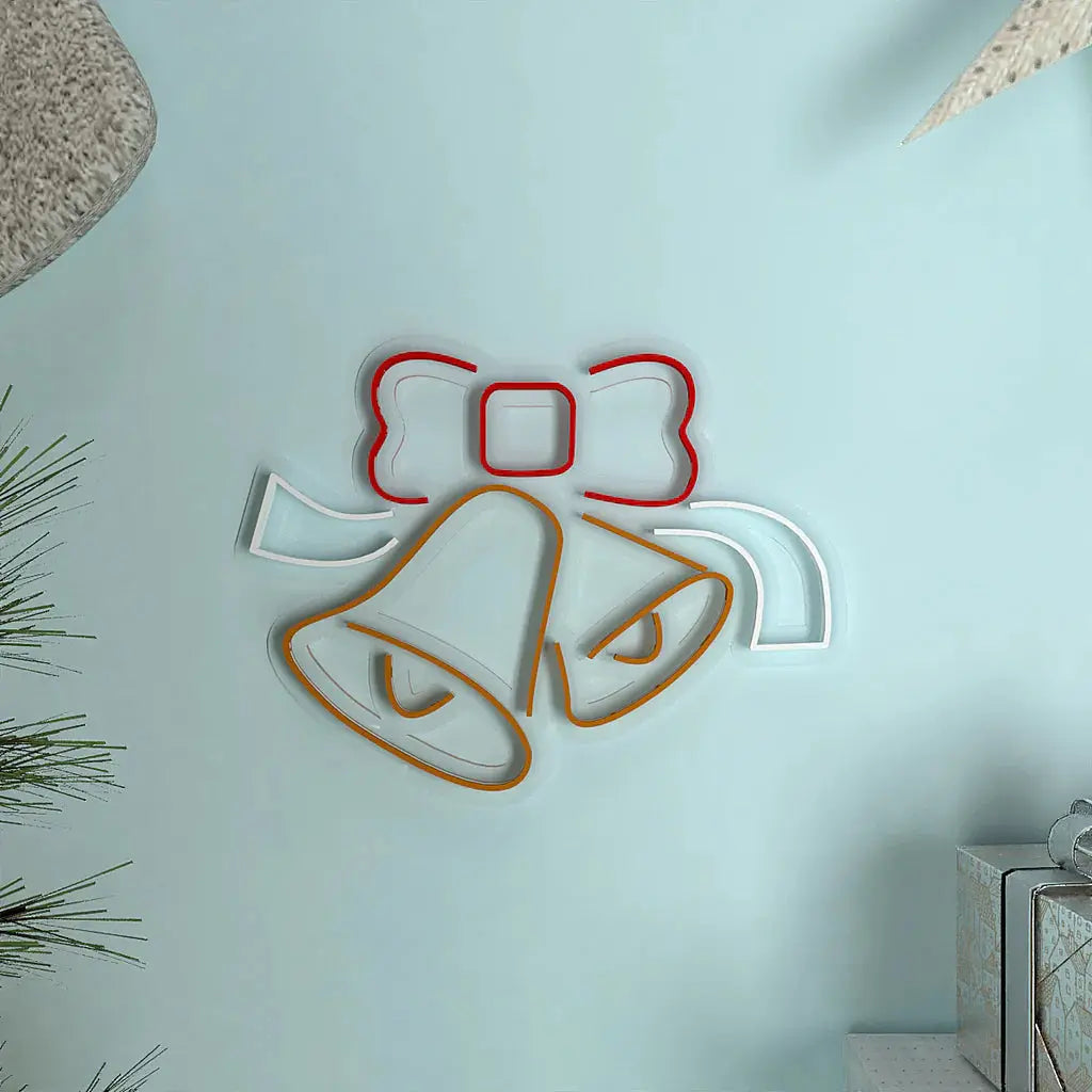 Christmas Ringing Bells LED Neon Light DECORMANTRA