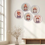 Harmony of Nature and Artistry parrot palace plate - Harshita Craft