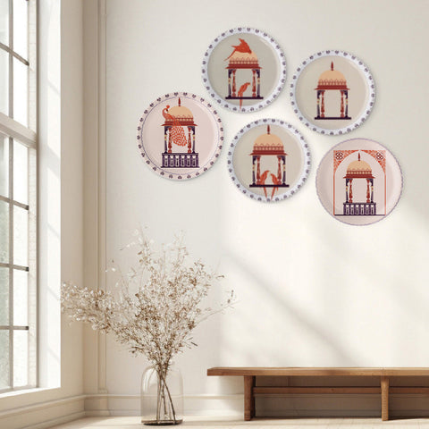 Harmony of Nature and Artistry parrot palace plate