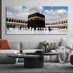 Islamic Canvas Wall Painting of Makkah al-Mukarramah - Harshita Craft