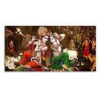 Classic Lord Radha Krishna Premium Wall Painting - Harshita Craft
