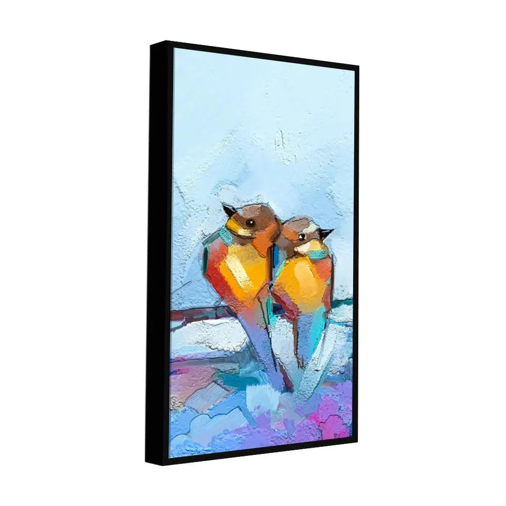 Beautiful Couple Birds Premium Canvas Wall Painting - Decor Mantra 