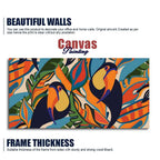 Abstract Art Toucans Wall Painting - Decor Mantra 
