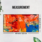 Colorful Abstract Floating Frame Wall Painting - Decor Mantra 