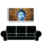 Lord Gautam Buddha Serene Face Canvas Wall Painting - Decor Mantra 