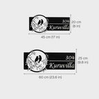 Personalized Bird Themed Weatherproof Name Plate with House Number - Harshita Craft