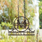 Personalized Bird Themed Weatherproof Name Plate with House Number - Harshita Craft