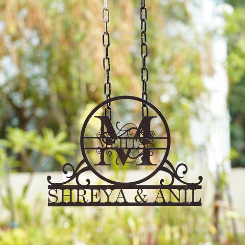 Personalized Bird Themed Weatherproof Name Plate with House Number