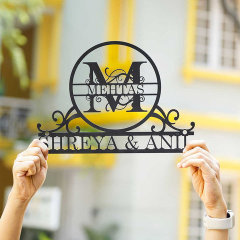 Personalized Bird Themed Weatherproof Name Plate with House Number