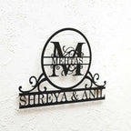 Personalized Bird Themed Weatherproof Name Plate with House Number - Harshita Craft