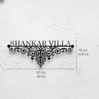 Personalized Ornate Weatherproof Name Plate for Villa - Harshita Craft