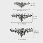 Personalized Ornate Weatherproof Name Plate for Villa - Harshita Craft
