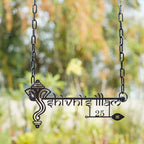 Personalized Ganesha Weatherproof Name Plate with House Number - Harshita Craft