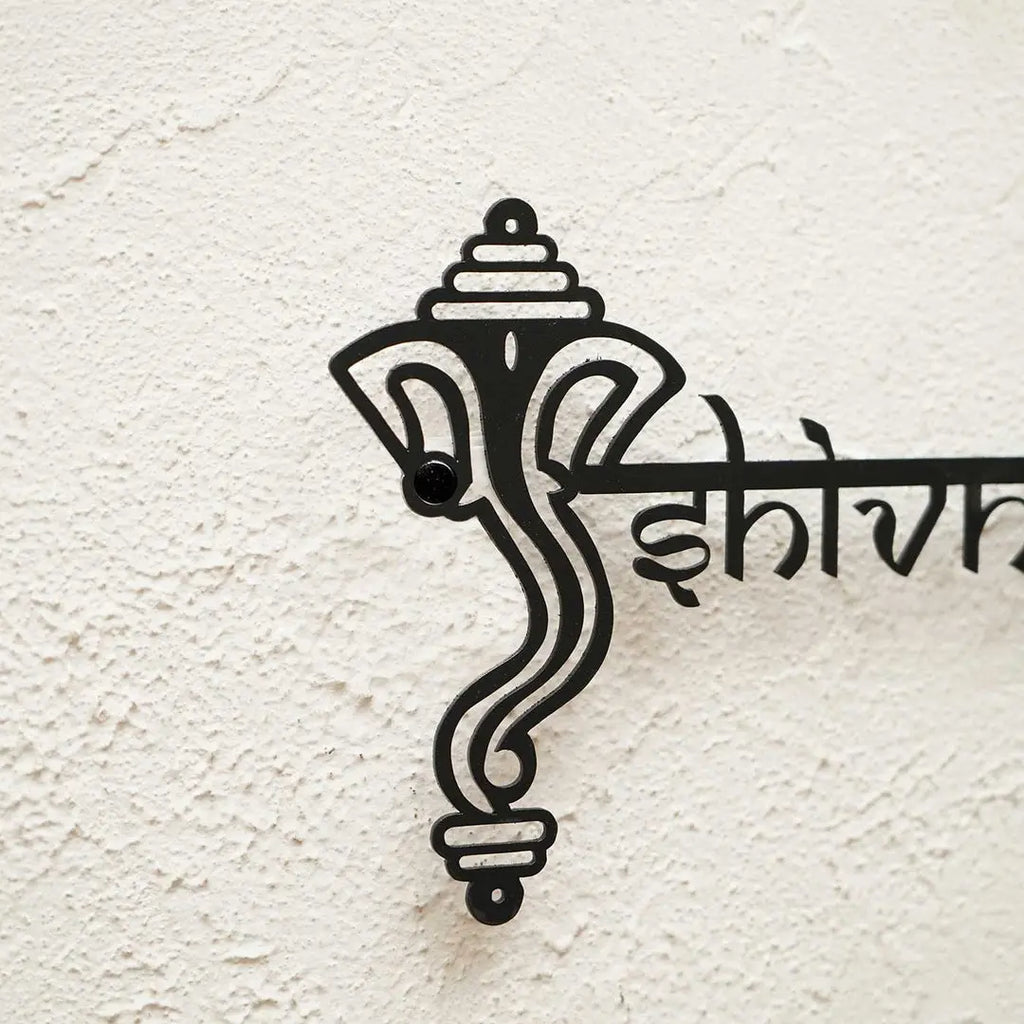 Personalized Ganesha Weatherproof Name Plate with House Number - Harshita Craft