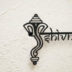 Personalized Ganesha Weatherproof Name Plate with House Number - Harshita Craft