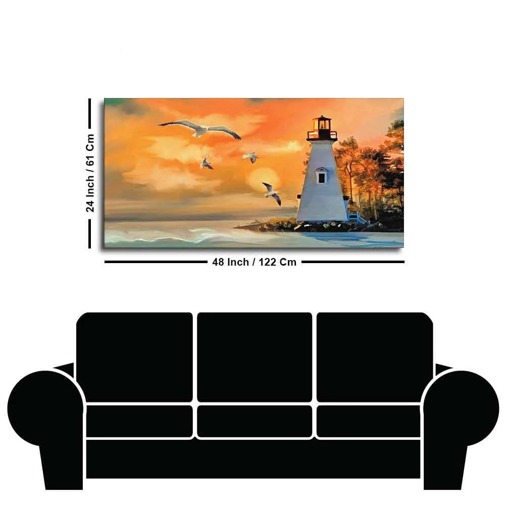 Light House Canvas Wall Painting Decor Mantra