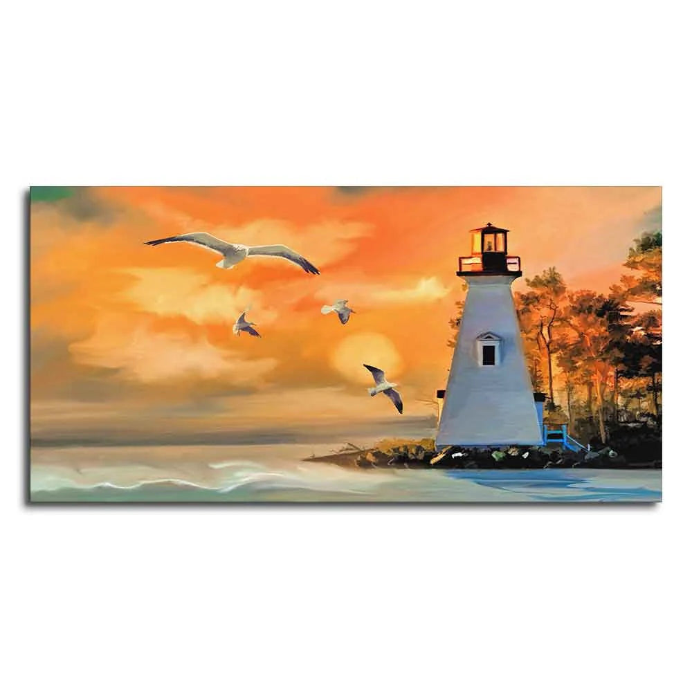 Light House Canvas Wall Painting Decor Mantra