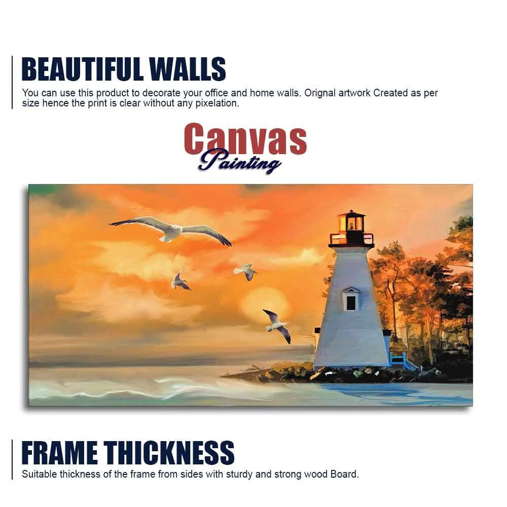 Light House Canvas Wall Painting Decor Mantra