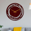 Loops Shape Wooden Wall Clock - Decor Mantra 
