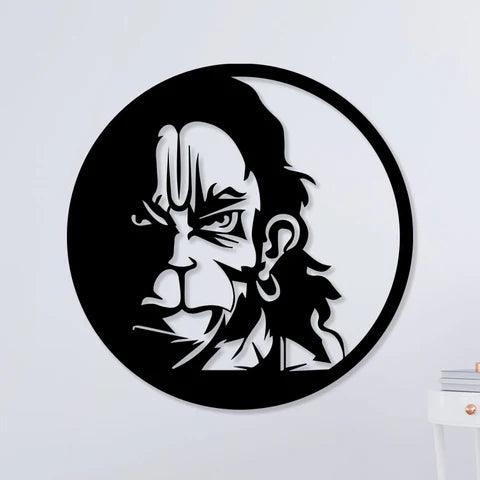 Lord Hanuman Metal Wall Art - Decor Mantra 