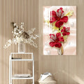 Red Flower Bouquet Acrylic Wall Art DECORMANTRA