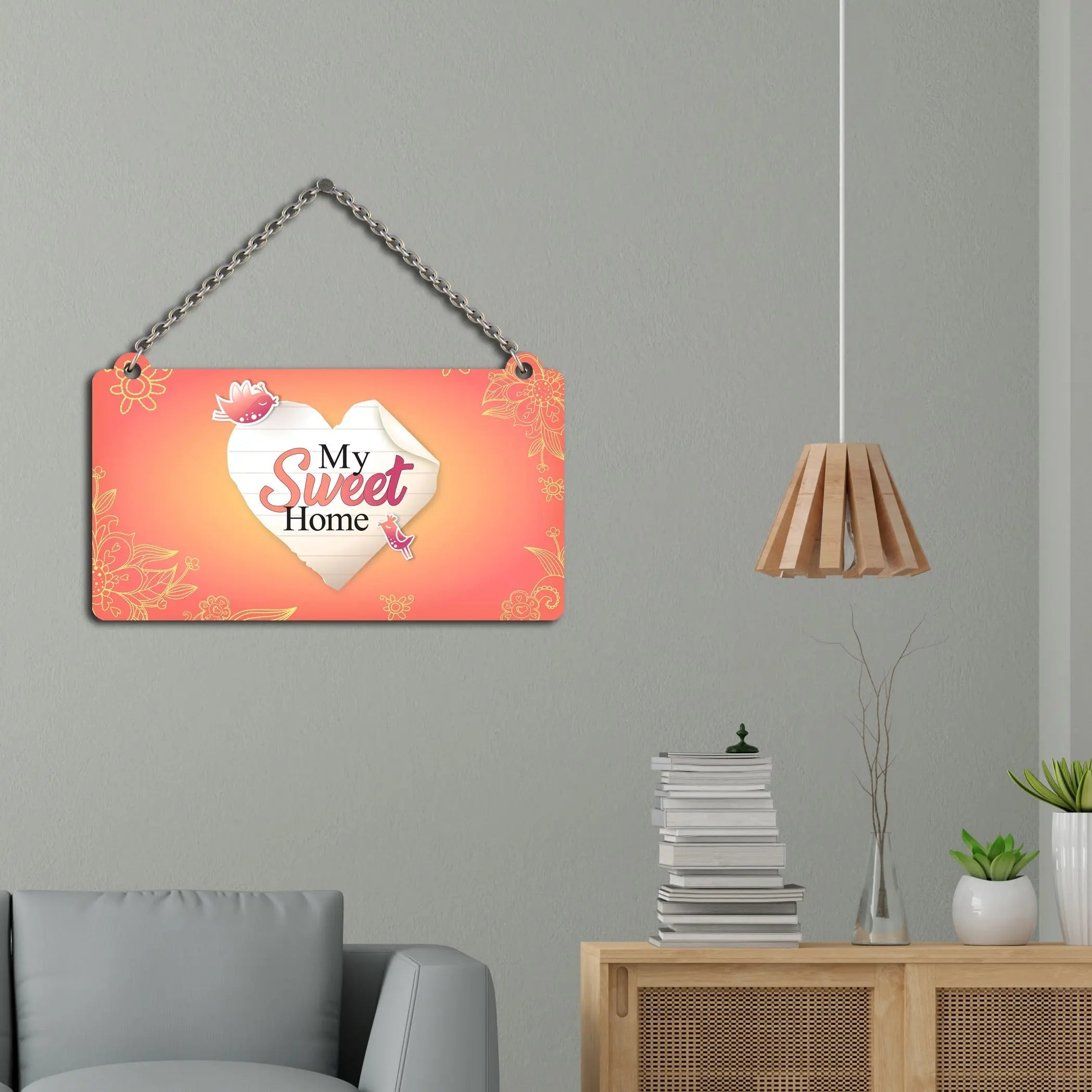 My Sweet Home Wooden Wall Hanger for Home|Office|Living Room|Gift - Harshita Craft