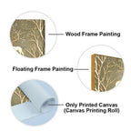Swamp Deers in Forest Premium Canvas Wall Painting - Harshita Craft