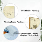 Beautiful Mountain Landscape with Trees and Birds Canvas Wall painting - Decor Mantra 