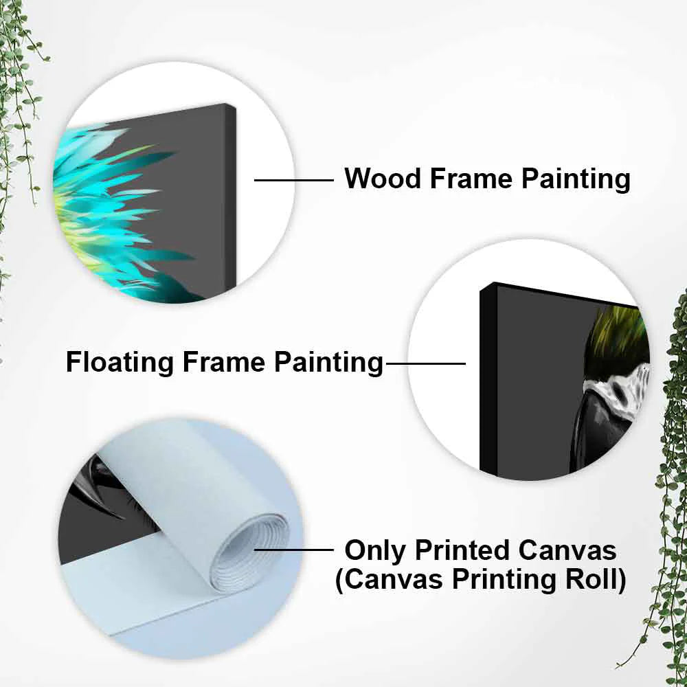 Macaw Parrot Abstract Art Wall Painting Decor Mantra