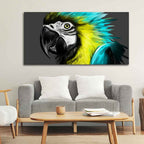 Macaw Parrot Abstract Art Wall Painting Decor Mantra