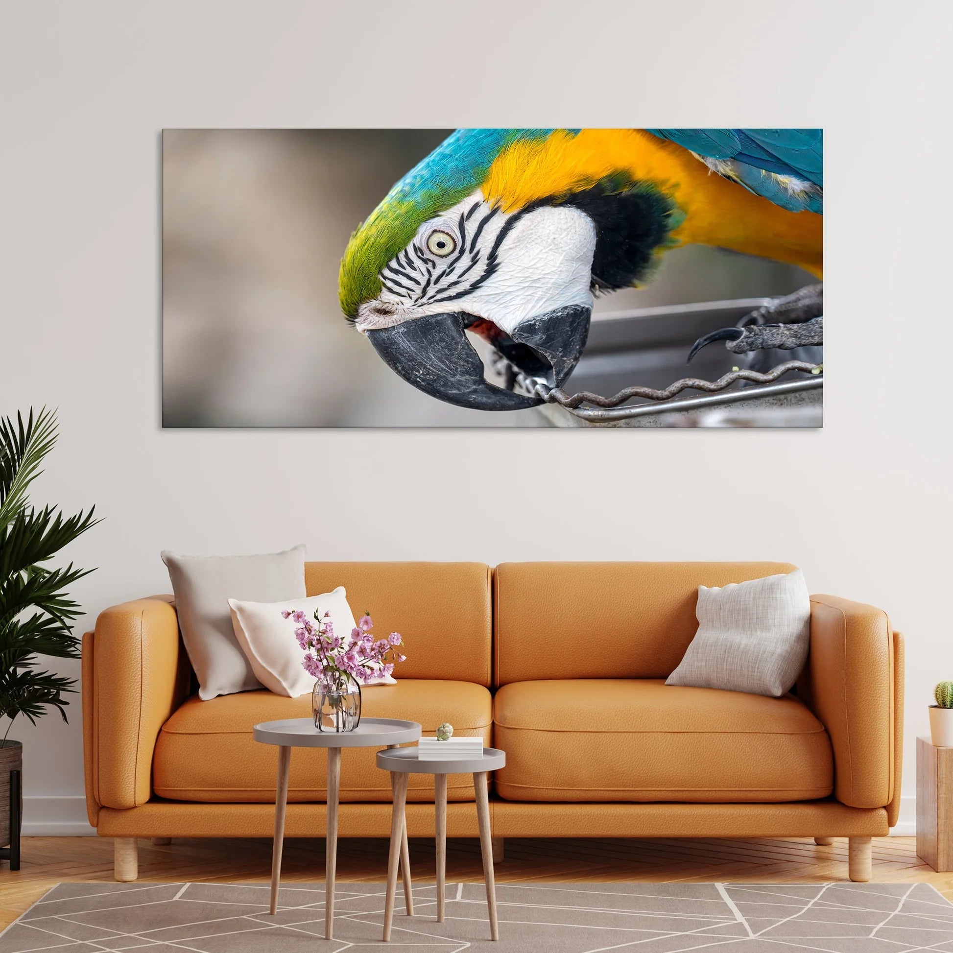 Macaw Parrot Premium Canvas Wall Painting Decor Mantra
