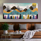 Modern Art Forest Premium Canvas wall Painting DECORMANTRA