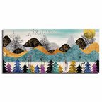 Modern Art Forest Premium Canvas wall Painting DECORMANTRA