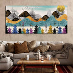 Modern Art Forest Premium Canvas wall Painting DECORMANTRA