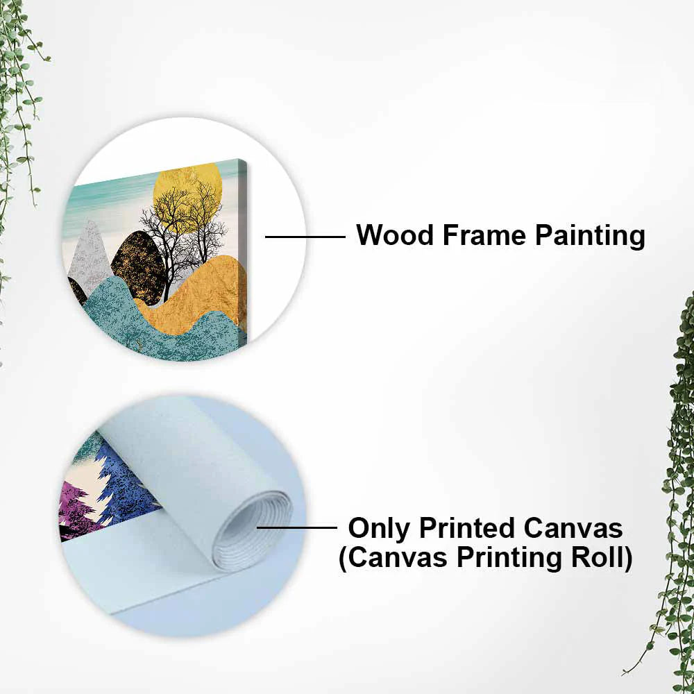 Modern Art Forest Premium Canvas wall Painting DECORMANTRA