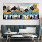 Modern Art Forest Premium Canvas wall Painting DECORMANTRA