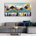 Modern Art Forest Premium wall Painting DECORMANTRA