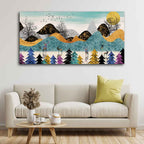 Modern Art Forest Premium wall Painting DECORMANTRA