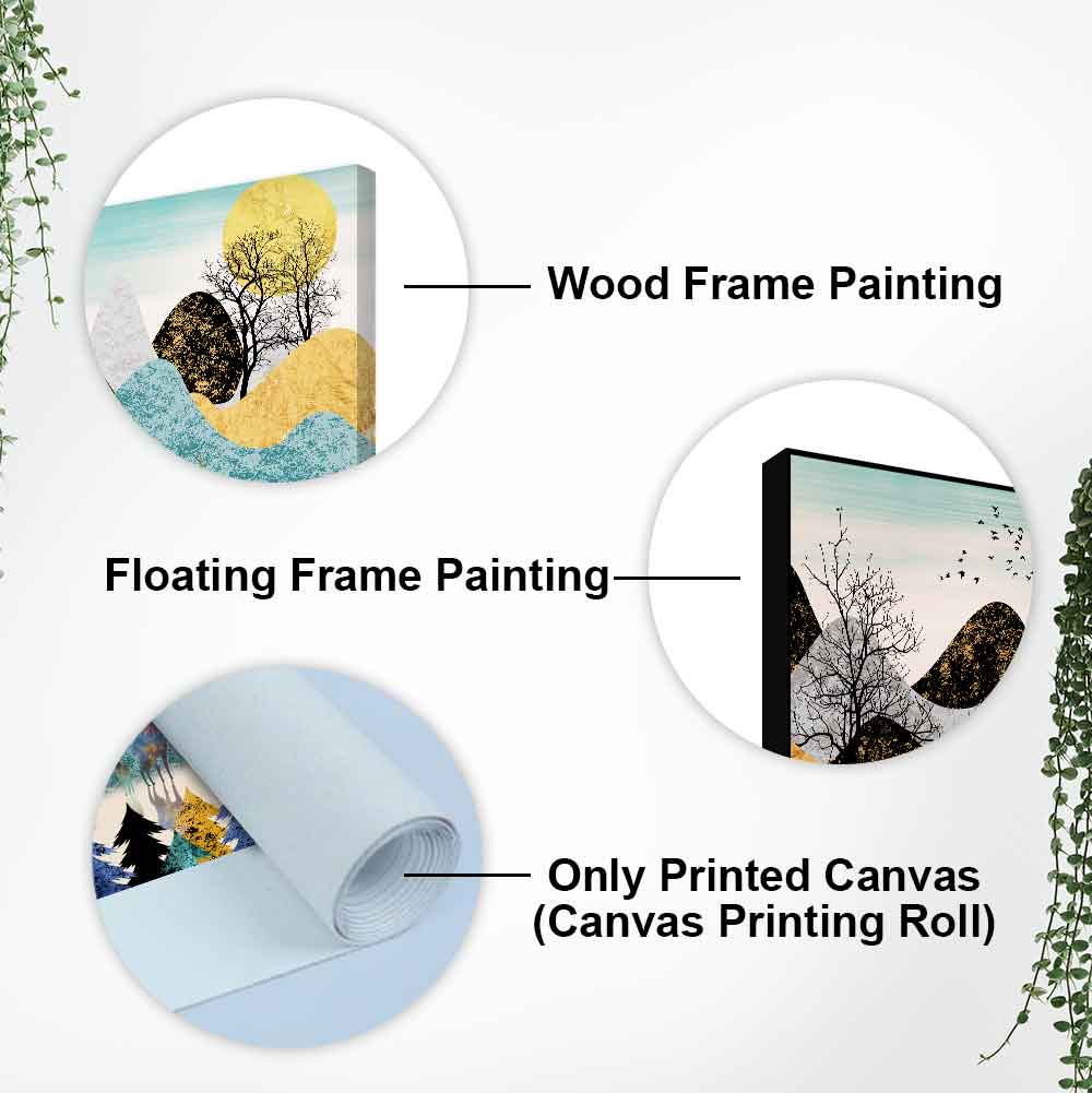 Modern Art Forest Premium wall Painting DECORMANTRA
