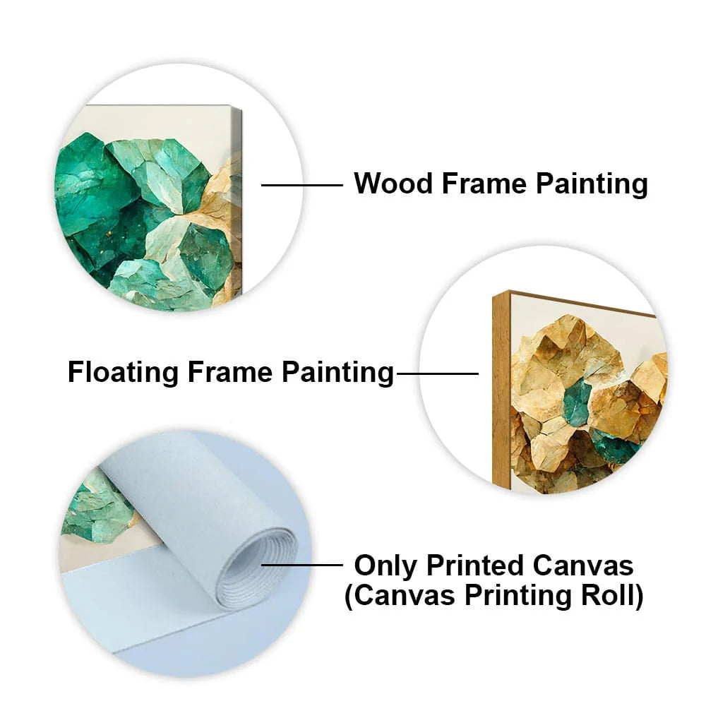 Modern Golden Tree Textured Art Canvas Wall Painting DECORMANTRA
