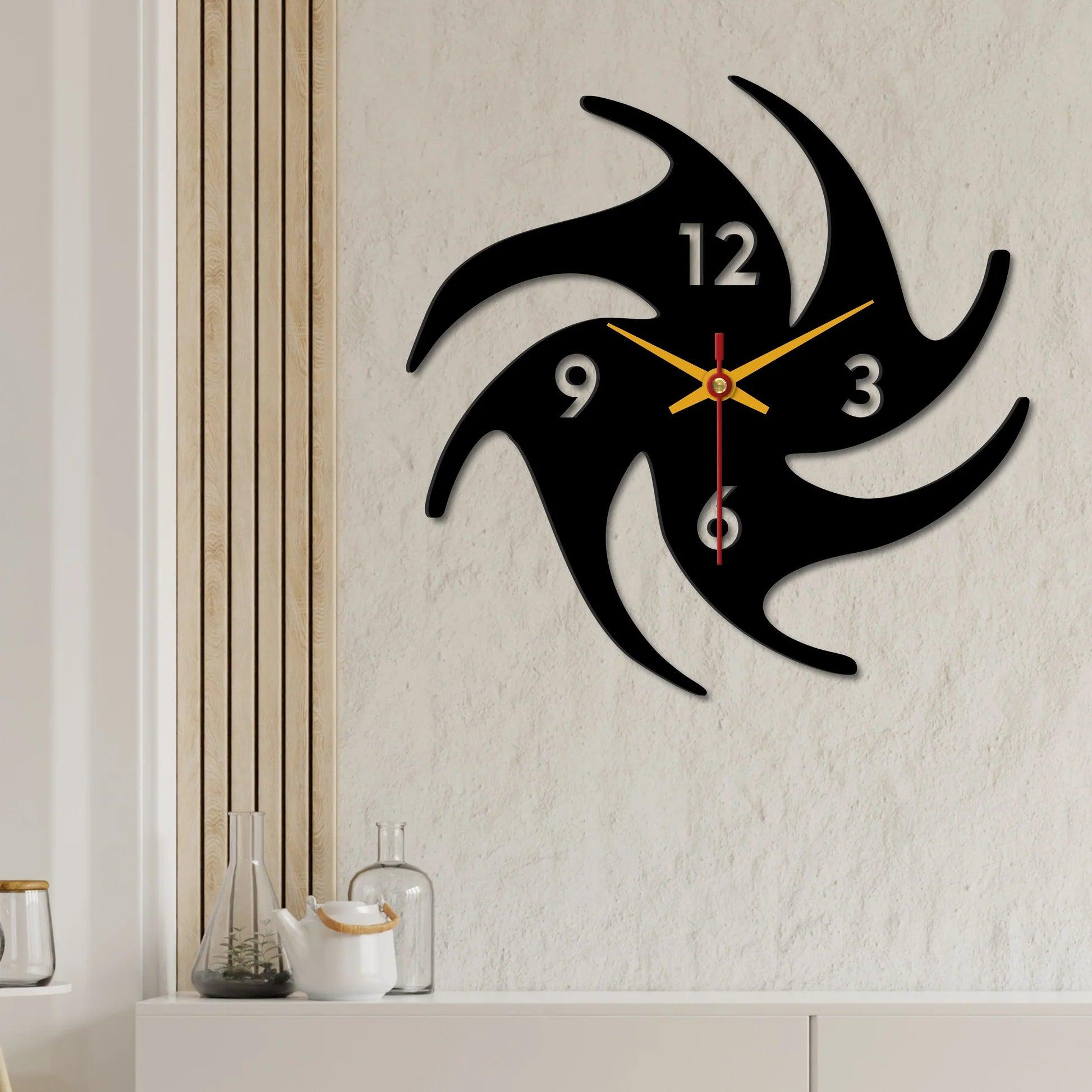 Modern Look Wooden Wall Clock - Decor Mantra 