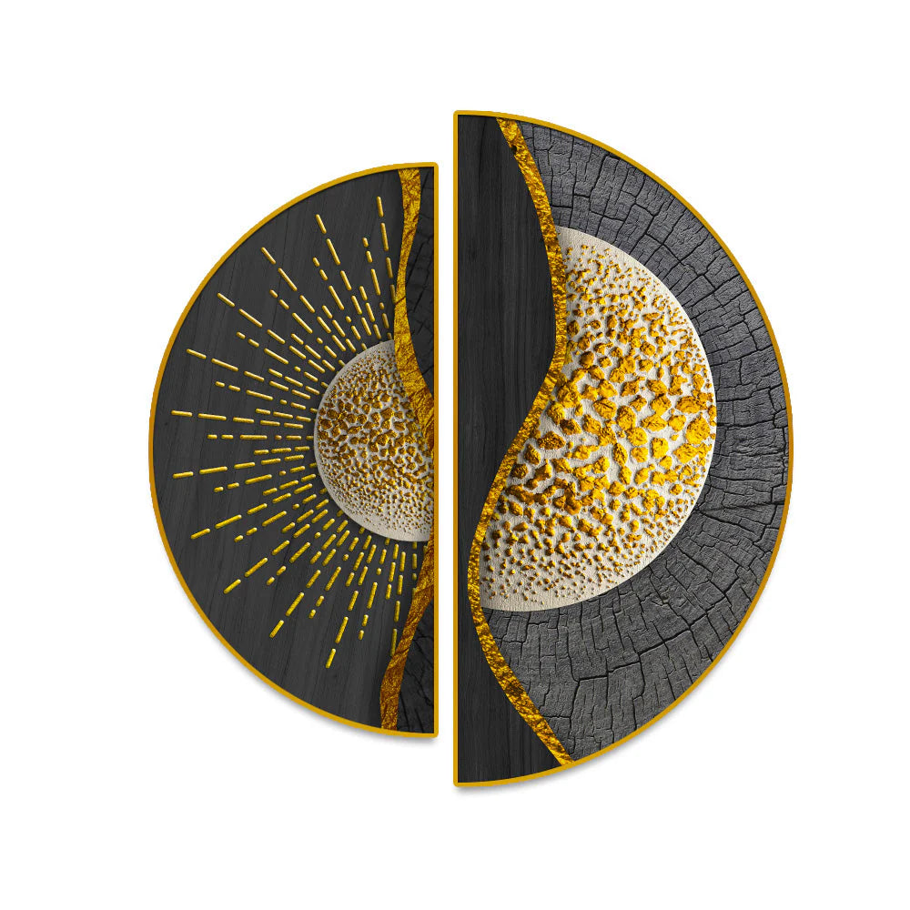 Modern Style Semi Circle Wall Paintings & Arts Decor Mantra