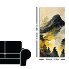 Mountain Scenery of Mount Fuji Canvas Wall Painting DECORMANTRA