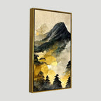 Mountain Scenery of Mount Fuji Canvas Wall Painting DECORMANTRA