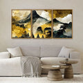 Mountain Scenery of Mount Fuji Premium Floating Canvas Wall Painting Set of Three DECORMANTRA