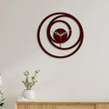 Multiple Rings Designer Wooden Wall Clock - Decor Mantra 
